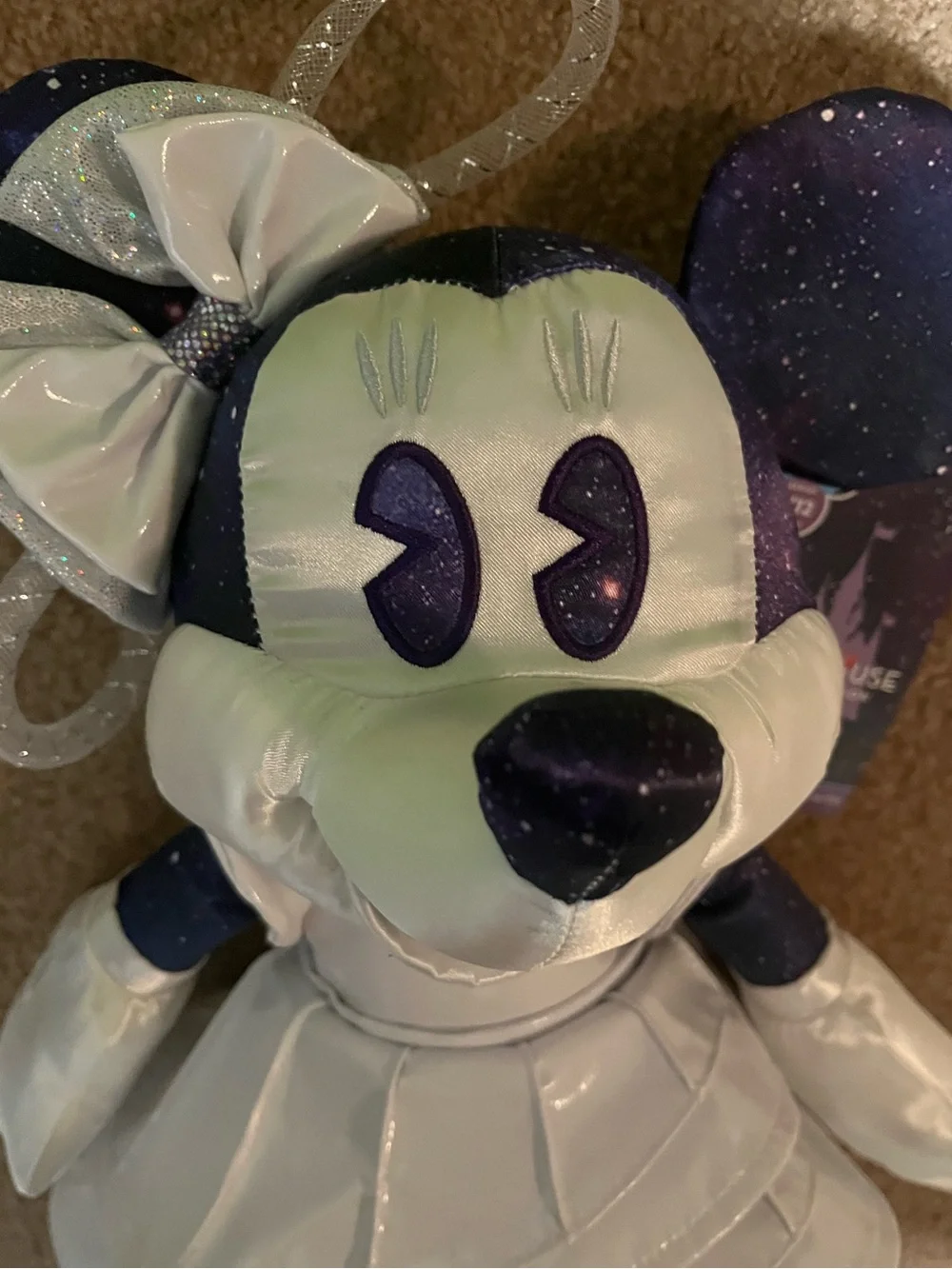 The Main Attraction Disney Minnie Mouse Space Mountain Plush 🤍💜🤍